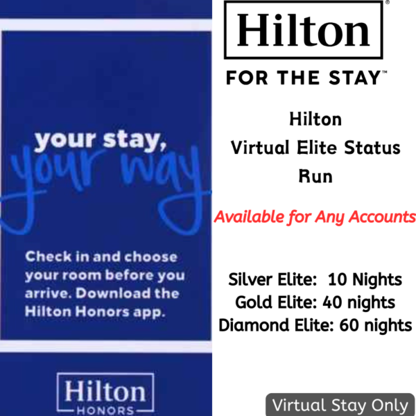 Hilton Qualifying Night– Virtual Elite Status Run