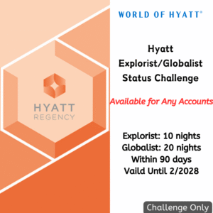 Hyatt Globalist Challenge- Get Explorist Status in 10 Nights/Globalist Status in 20 Nights