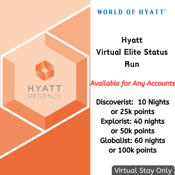 Hyatt Qualifying Night– Virtual Elite Status Run