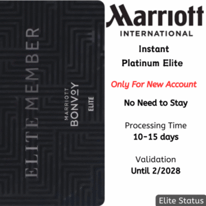 Instant Marriott Platinum Elite Status - Valid Until 2/2028