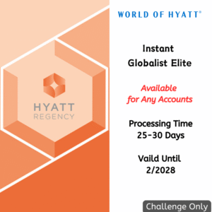 Instant Hyatt Globalist Elite Status - Valid Until 2/2028