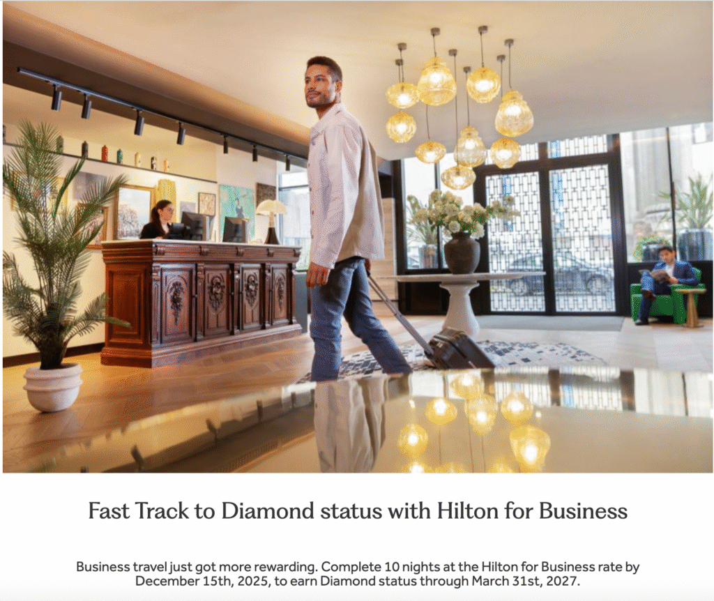 Hilton for business diamond challenge benefits including suite upgrades and executive lounge access
